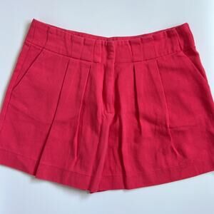 PEPALOVES pink pleated front shorts large